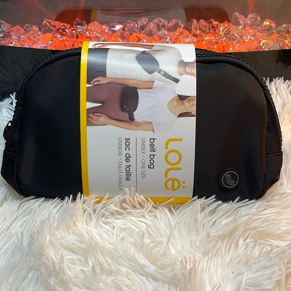 Lole Belt Bag Unisex One Size Black NEW Unisex